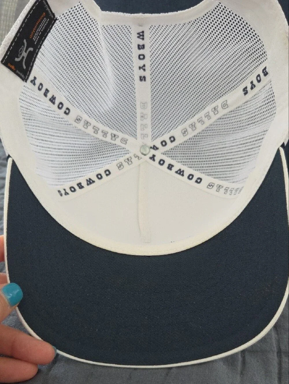 Dallas Cowboys White Trucker Hat